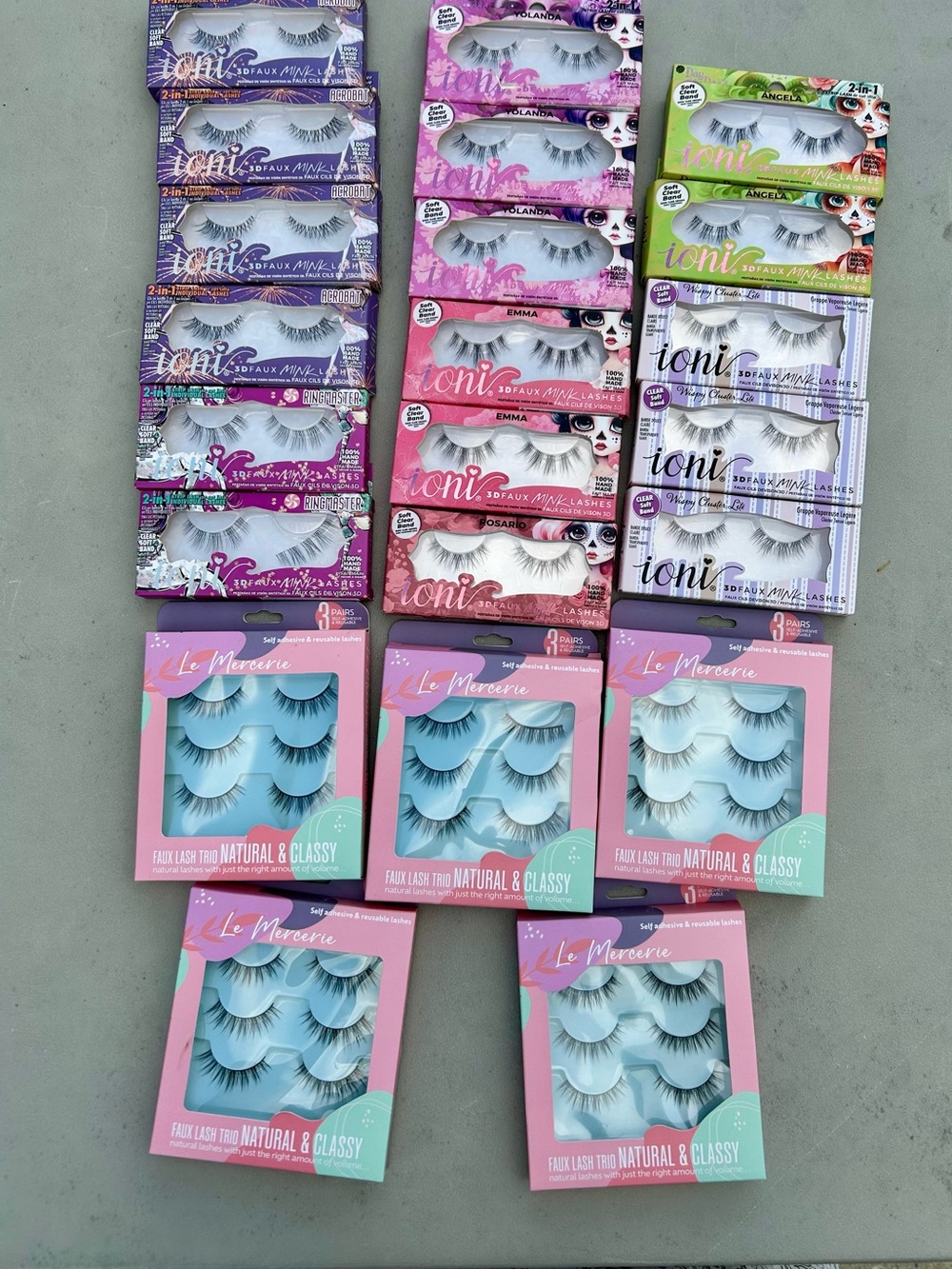 31 Pair Toni  Lashes - Wispy Full Dramatic‎ 1 Pack/3 Pack